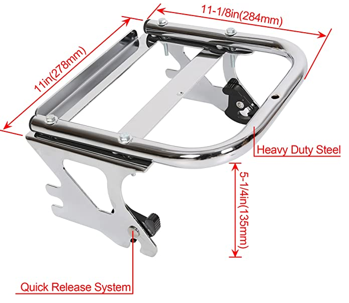 Soporte desmontable para apoyar equipaje para Harley Touring 97-08