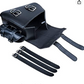 Compatible con Harley Sportster XL883 XL1200 Negro PU Cuero Solo Swing Arm Saddlebag y Pannier Storage (Izquierda y Derecha)