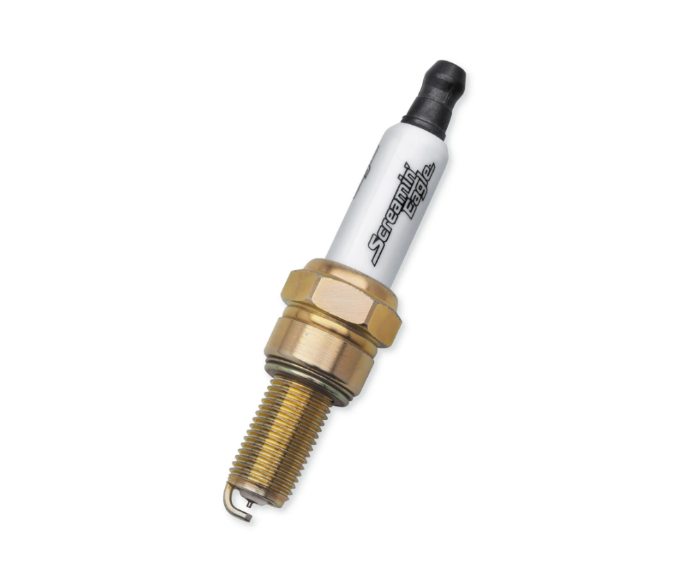 Bujías de alto rendimiento Screamin’ Eagle sus modelos equipados con Twin Cam '99-'17. Modelos '86-'22 XL y XR y Evolution® 1340 equipados con culatas de rendimiento Screamin' Eagle®.  Vendido en Unidades: Par En la caja: 2 bujías