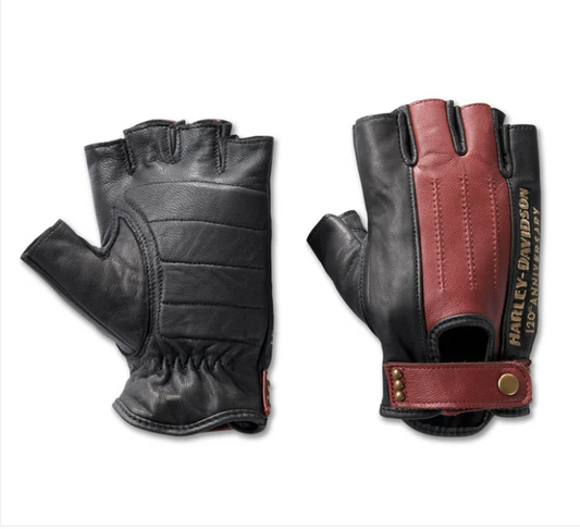Women's 120th Anniversary Celebration Fingerless Leather Gloves