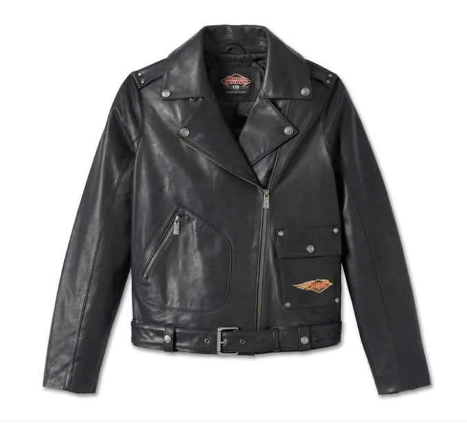 Women's 120th Anniversary D-Pocket Biker Leather Jacket