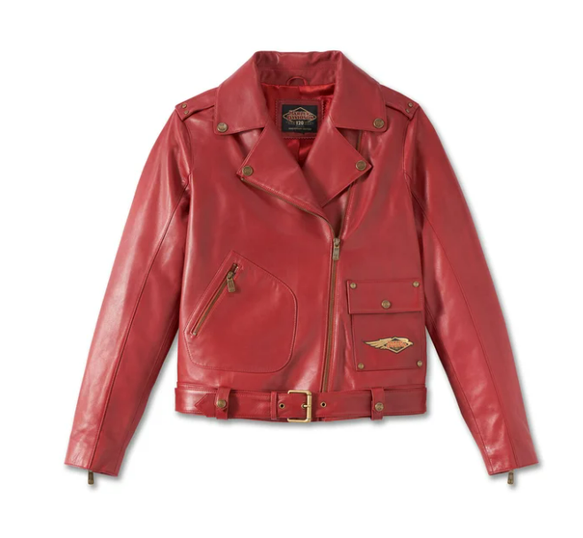 Women's 120th Anniversary D-Pocket Biker Leather Jacket