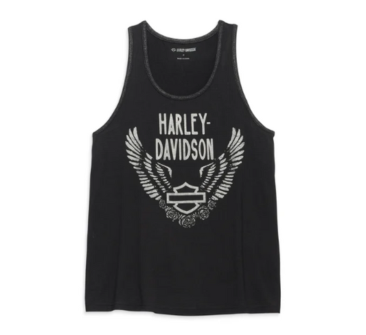 Women's Gathering Roses Fashion Tank