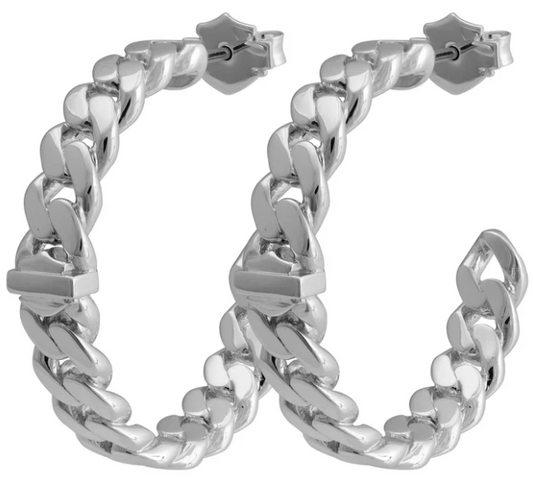 Pendientes de aro Harley-Davidson Bar Curb Link para mujer