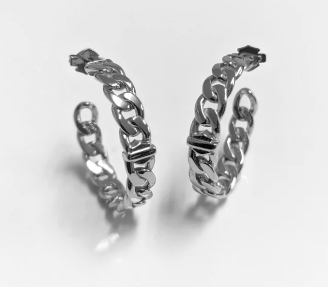 Pendientes de aro Harley-Davidson Bar Curb Link para mujer