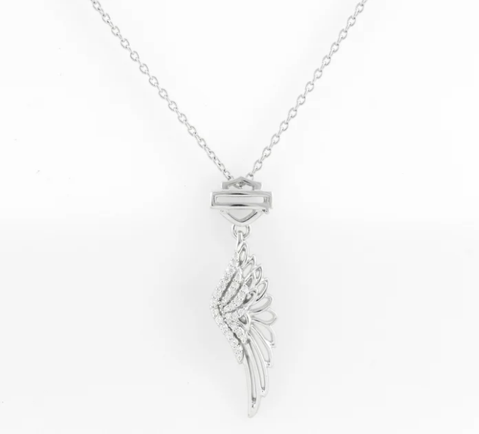 Collar colgante Harley-Davidson Bling Wing para mujer
