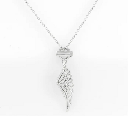 Collar colgante Harley-Davidson Bling Wing para mujer