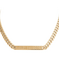 Collar de mujer Harley-Davidson Gold Tone Bar Curb Link