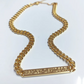 Collar de mujer Harley-Davidson Gold Tone Bar Curb Link