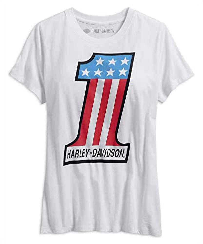 Harley-Davidson Women's Retro #1 Tee 3 Women's Retro #1 Tee, 99238-19VW - Large