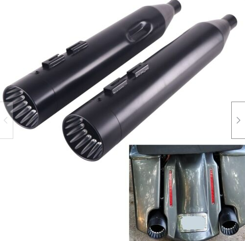 SHARKROAD 4.5 No Baffle Loud Slip On Silenciadores para Harley Escape 95-16 Touring