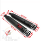 Silenciadores deslizantes mate ranurados negros de 4" para tubo de escape Harley Touring