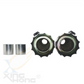 BK Slash Slip-On Silenciador Tubo de escape 2 "entrada 4" Corona para Harley Touring 95-16