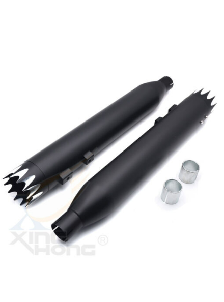 BK Slash Slip-On Silenciador Tubo de escape 2 "entrada 4" Corona para Harley Touring 95-16