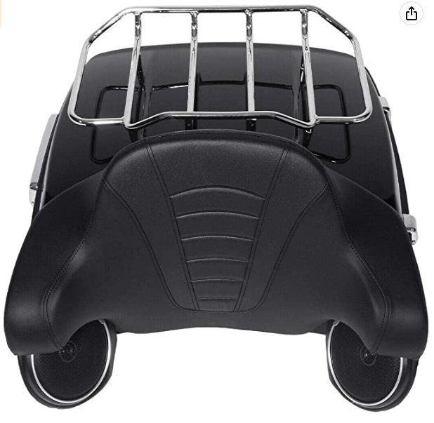 King Tour Pack maletero con almohadilla de respaldo portaequipajes altavoz para Harley Touring Road Electra Glide 2014-2022